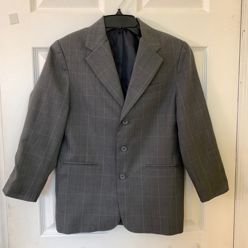 FUBU The Collection Boy's Blazer, Gray,